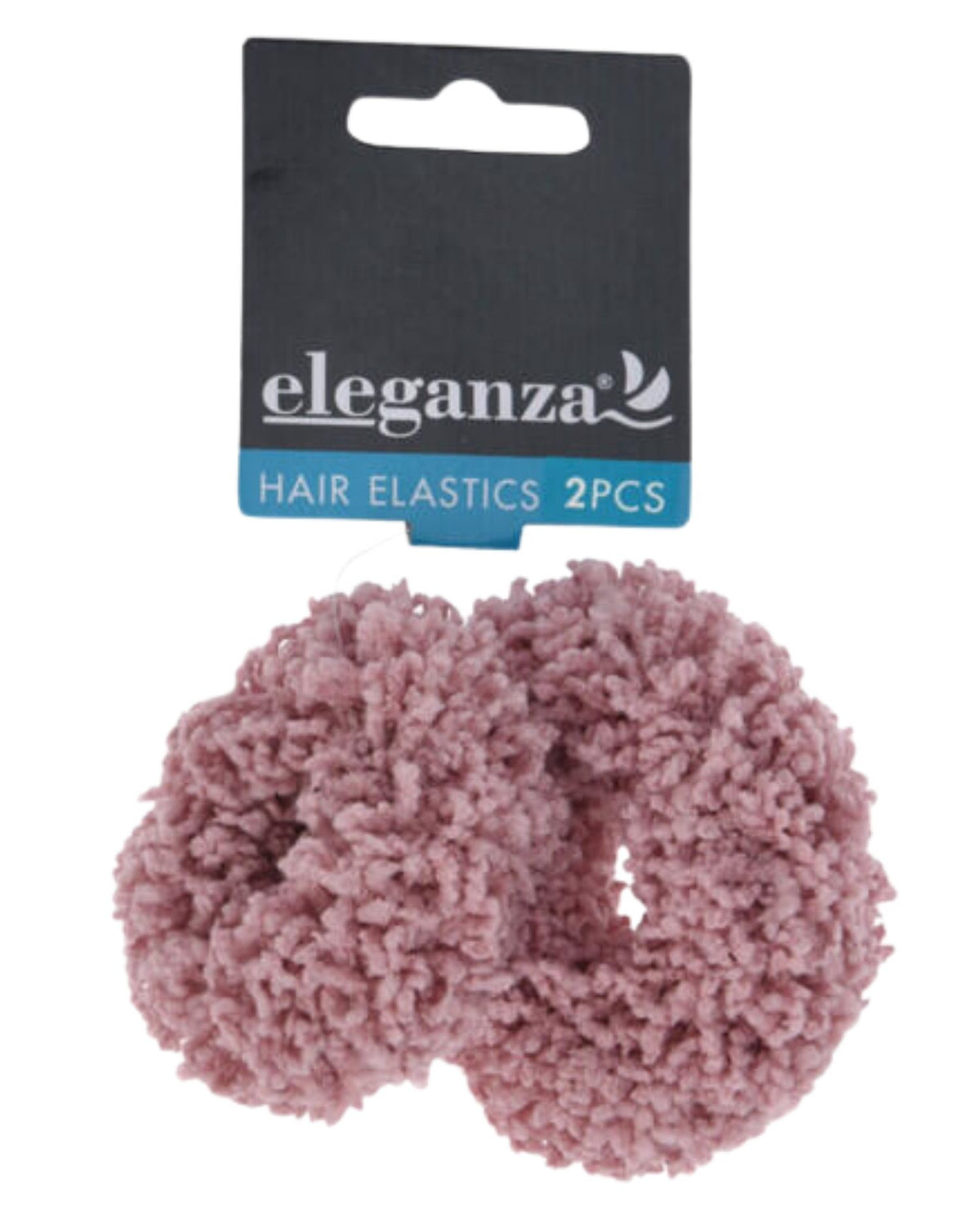Pink/Reddish brown/Navy hair elastics 2 pcs - 4653880