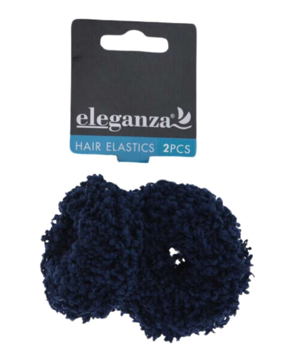 Pink/Reddish brown/Navy hair elastics 2 pcs - 4653880
