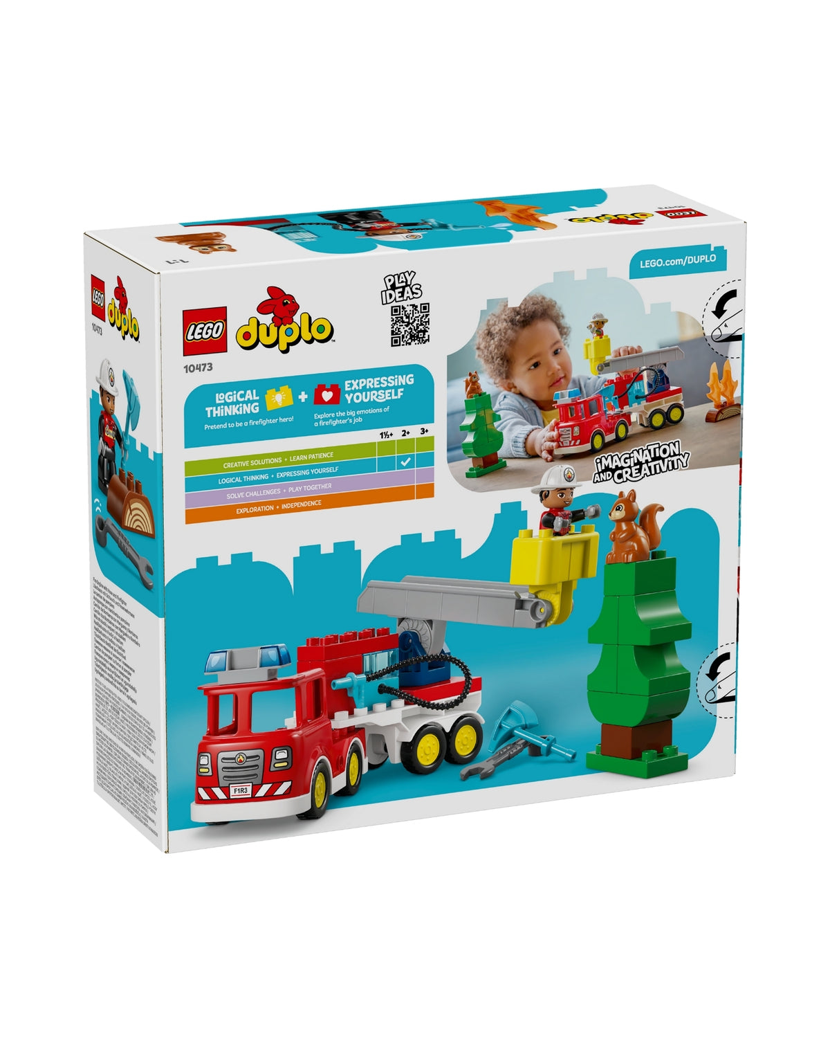 LEGO 10473 Brandbil med slange og brandmænd - LEGO DUPLO 10473