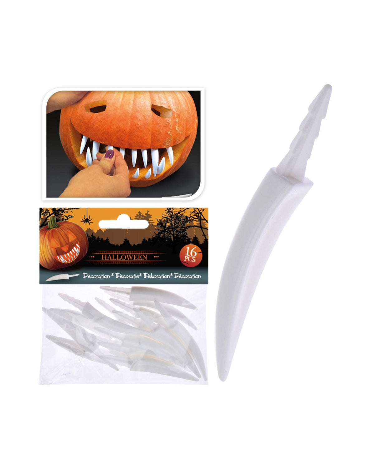 Pumpkin teeth 16pcs