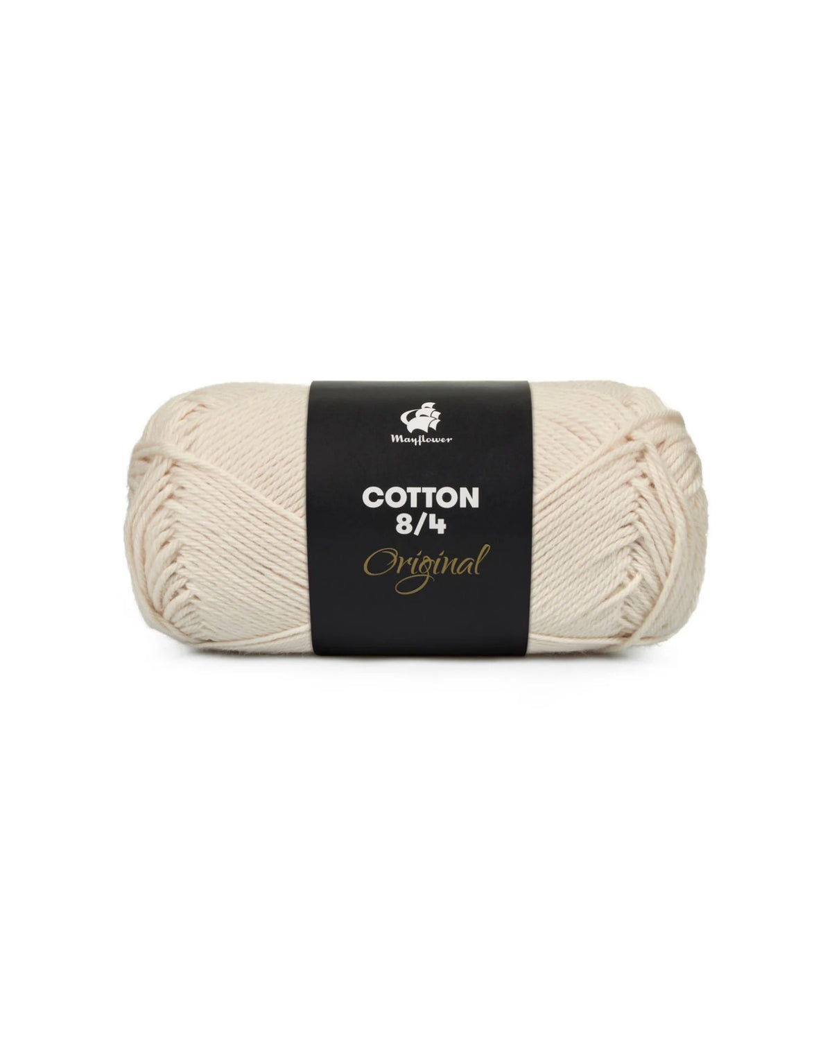 Bomuld garn 8/4 50g - Fra Mayflower - Fv. 1401 Råhvid