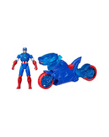 Avengers Capt. America Turbo Cycle & Figure 10 cm