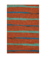 Just Sock Wool 50g - Fv.5 Rust/Petroleumsblå/Tyrkis  - Fra Mayflower