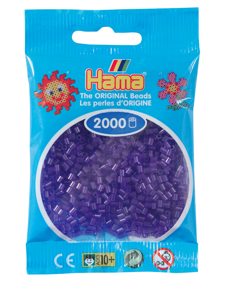 Hama mini perler Lilla transparent 501-24