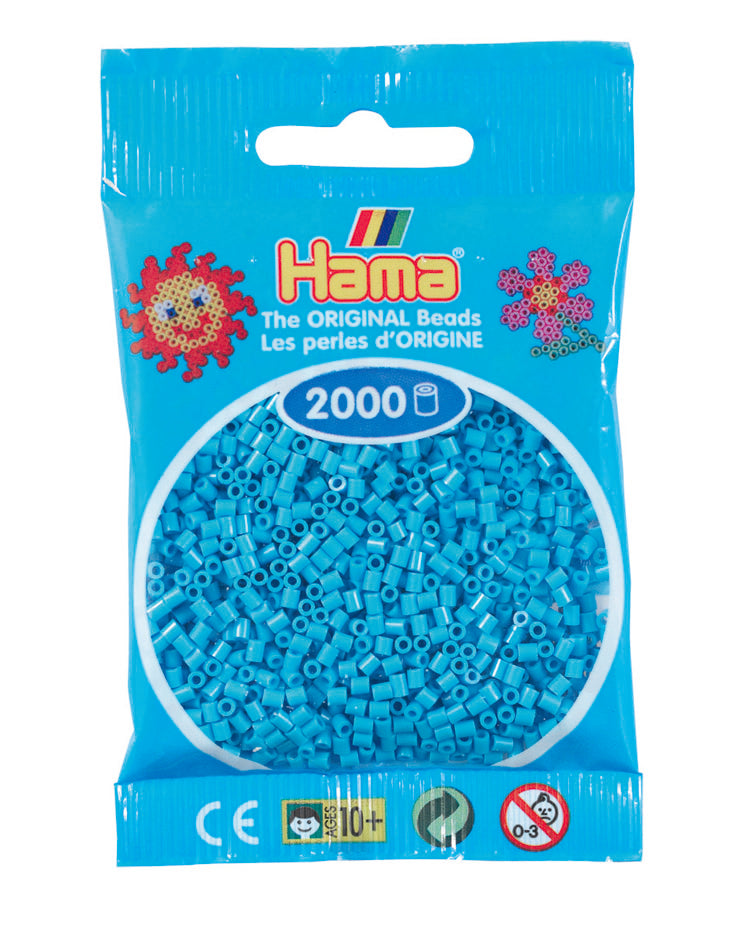 Hama mini perler Azurblå 501-49