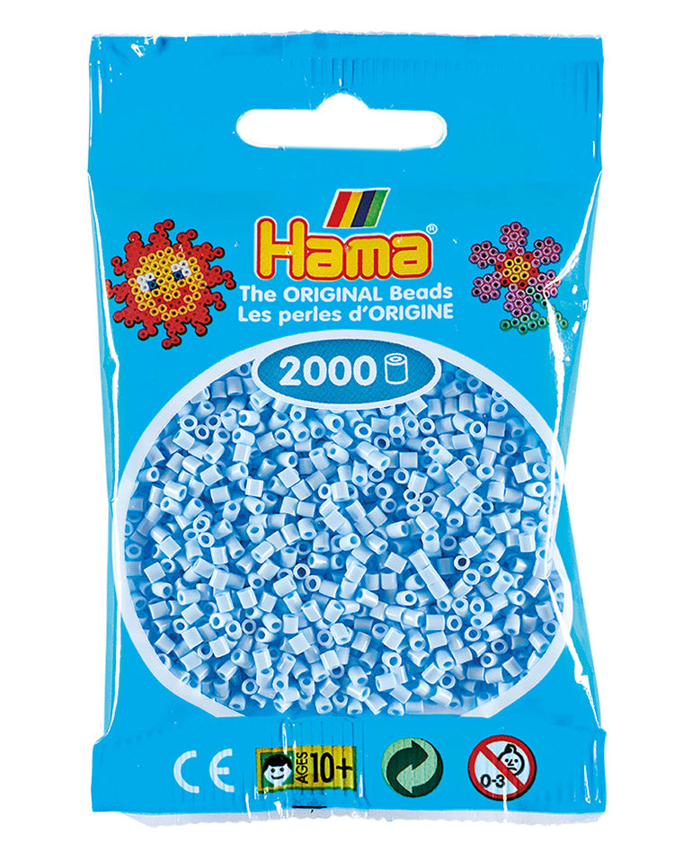 Hama mini perler Pastel isblå 501-97