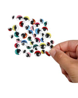 Roller eyes 1 pack, 30 assorted, self-adhesive, diam. 8-12 mm