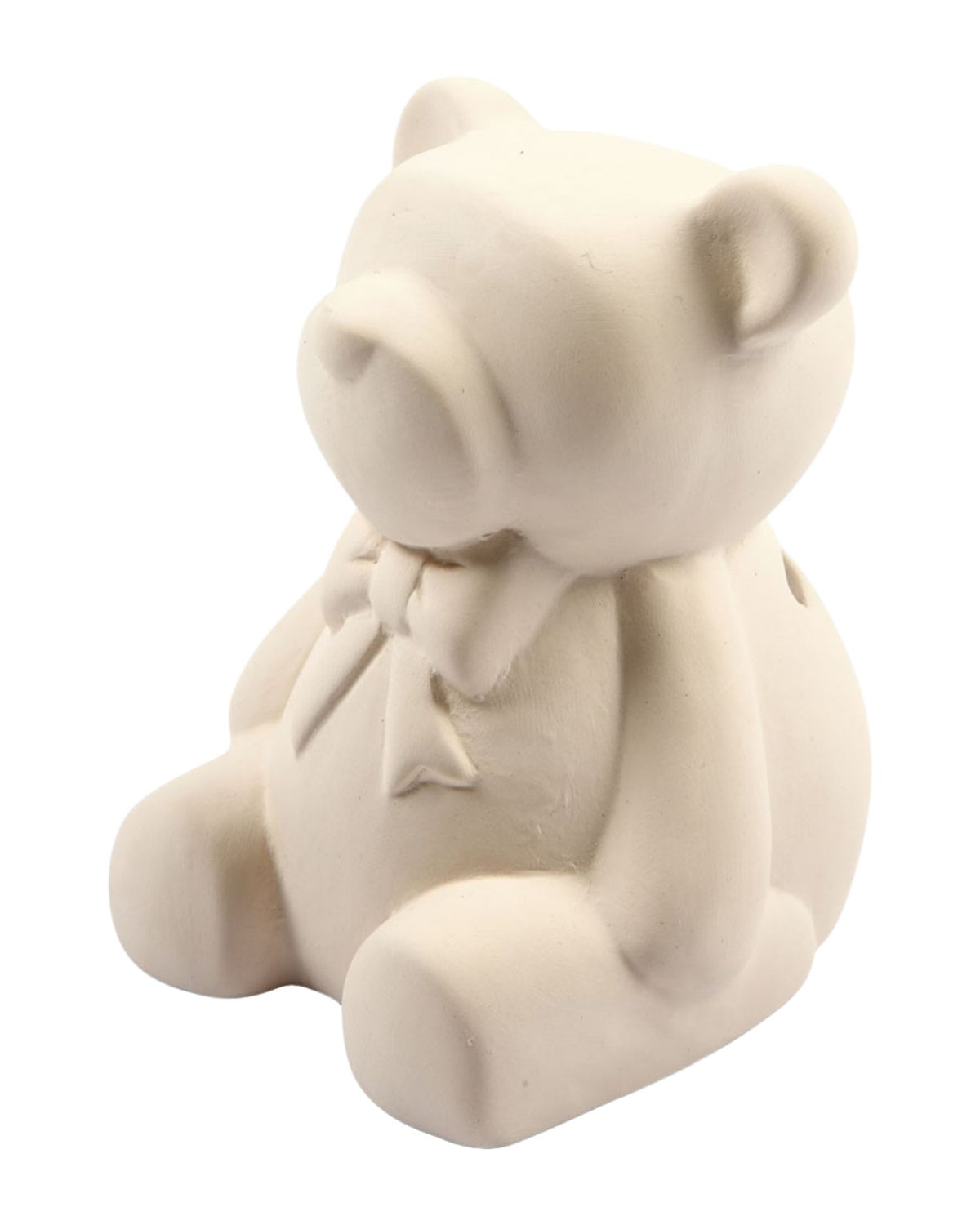 Money bear, H: 9 cm, white, 1 pc.
