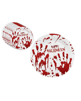 Paper plates with blood print 8 pcs.