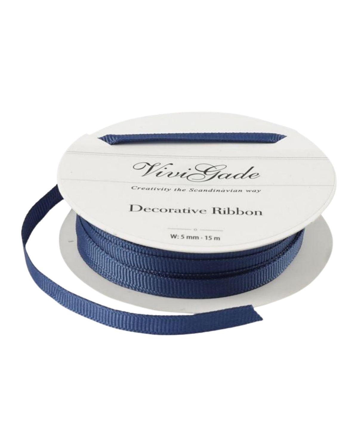 Grosgrain ribbon, W: 6 mm, blue, 15 m/ 1 rl.