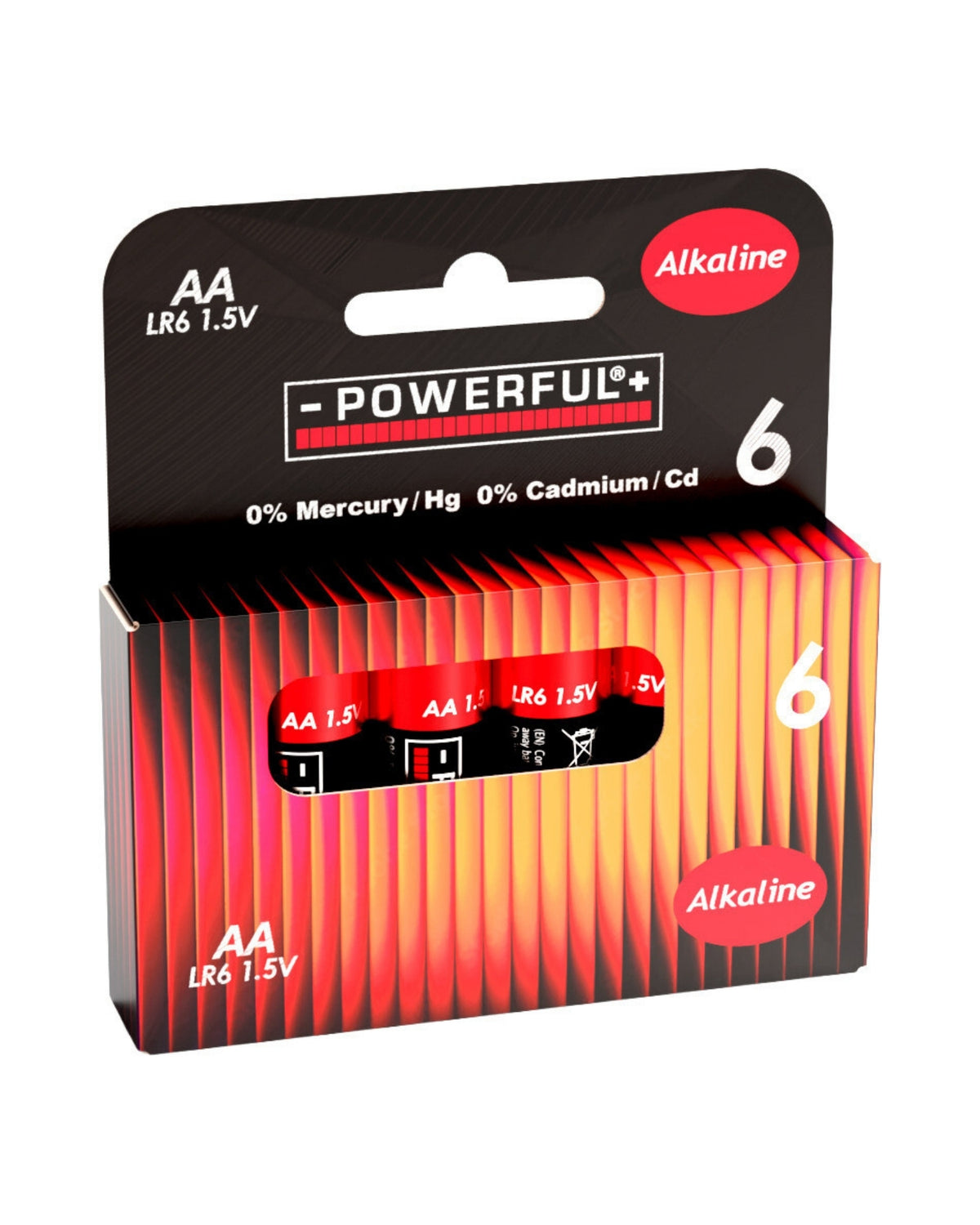 Alkaline AA-batterier – 6 stk.
