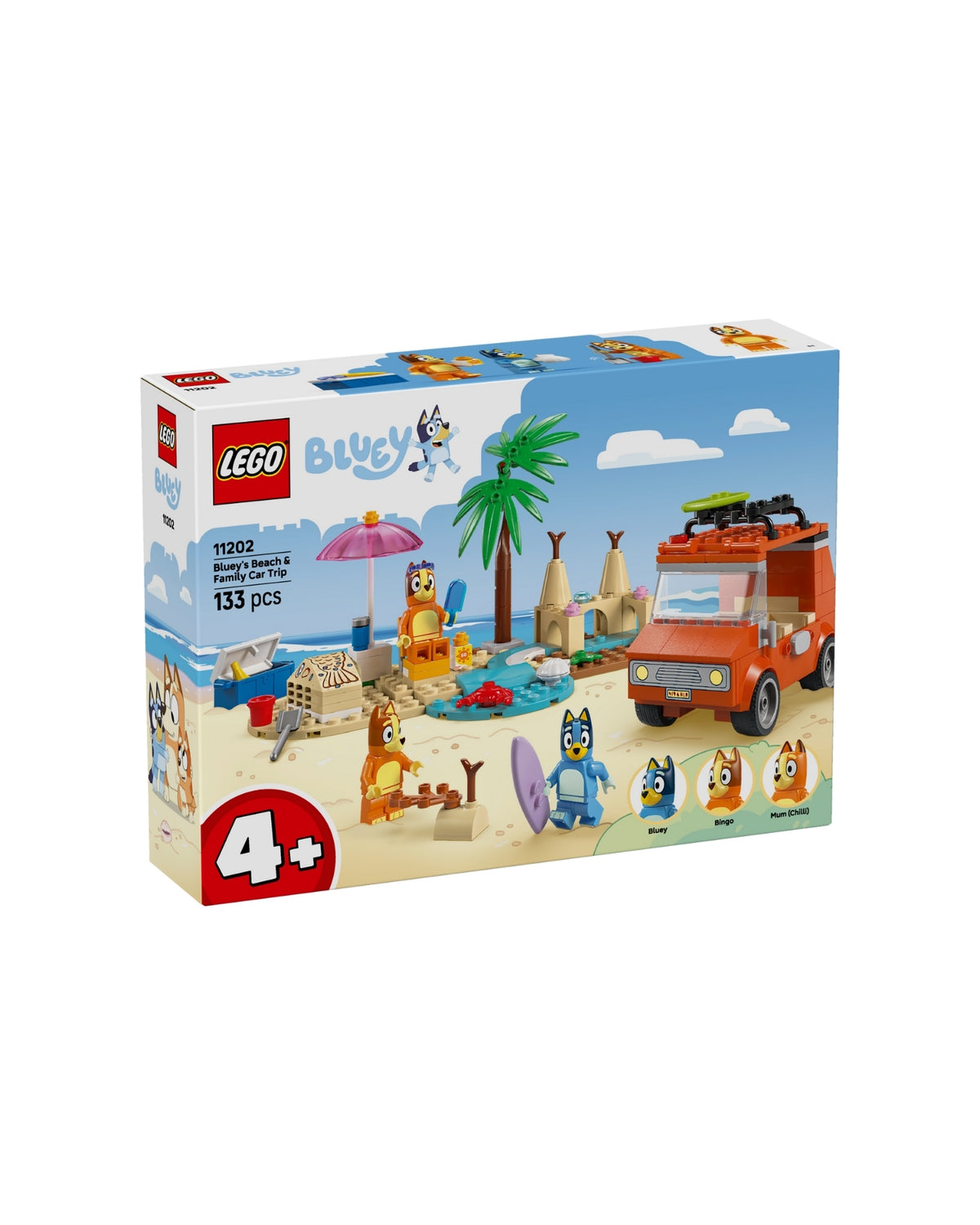 LEGO 11202 Blueys familie-biltur til stranden - LEGO Bluey