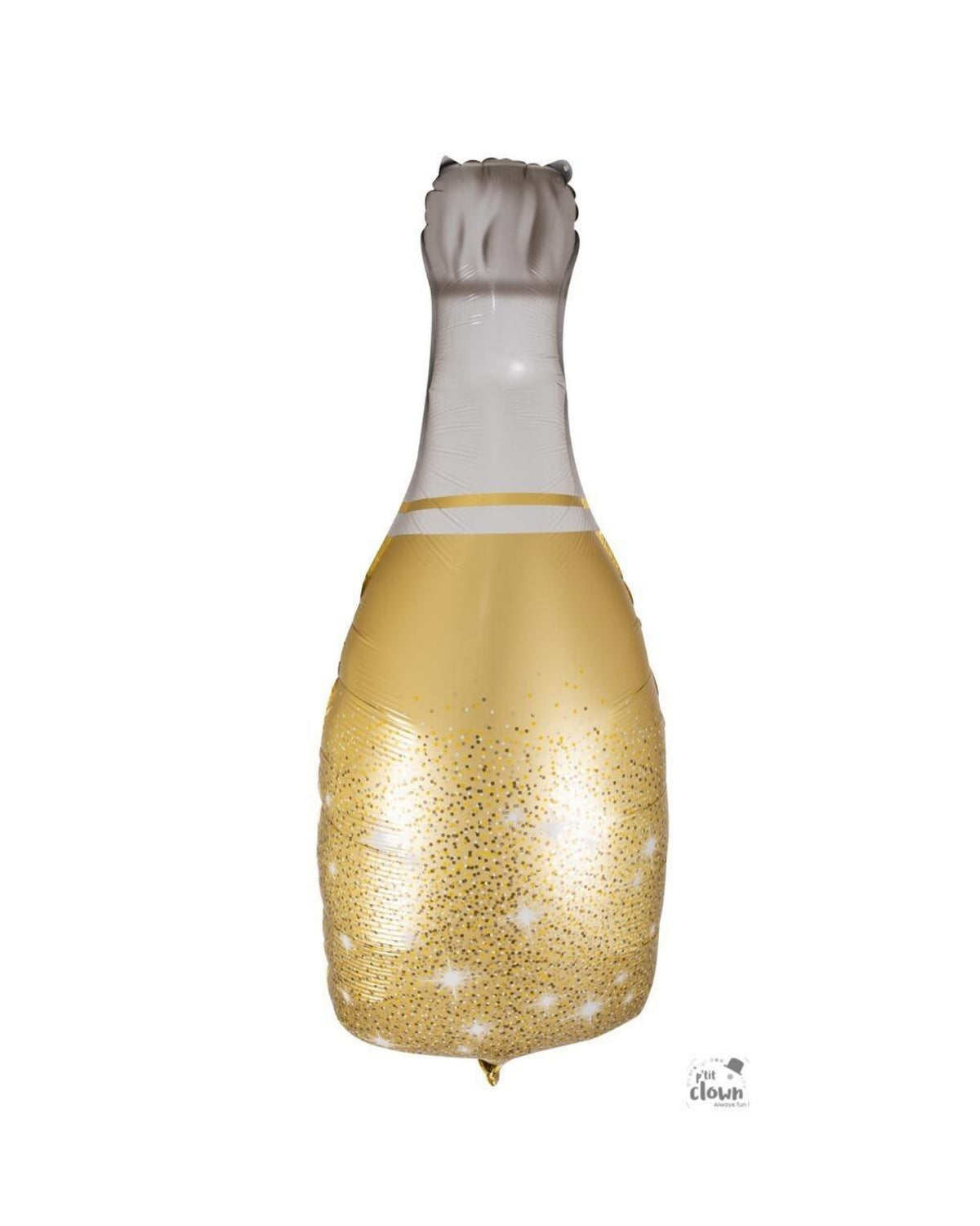 Folieballon som champagne flaske 31x76cm