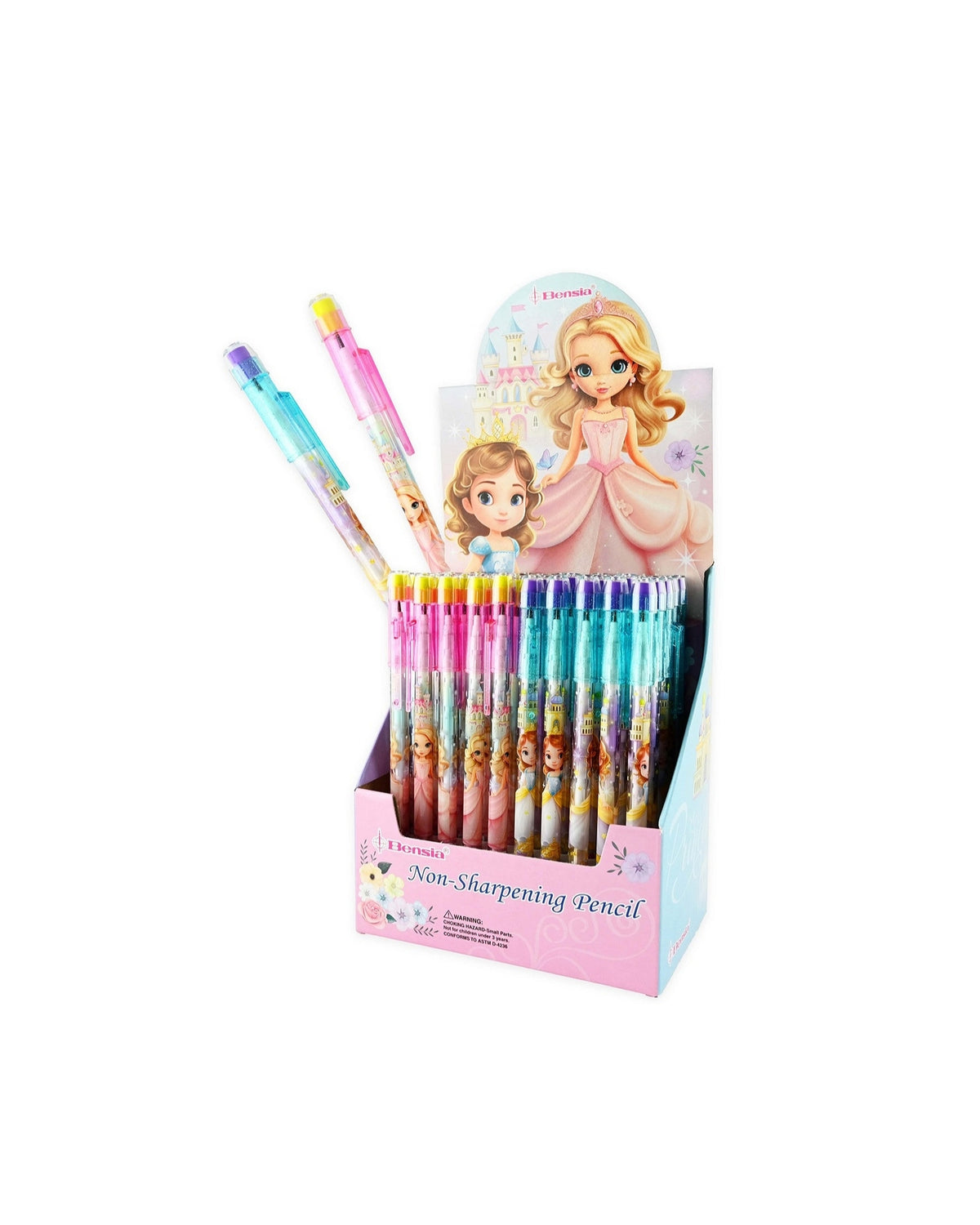 Pencil "push up" with Princesses 15 cm