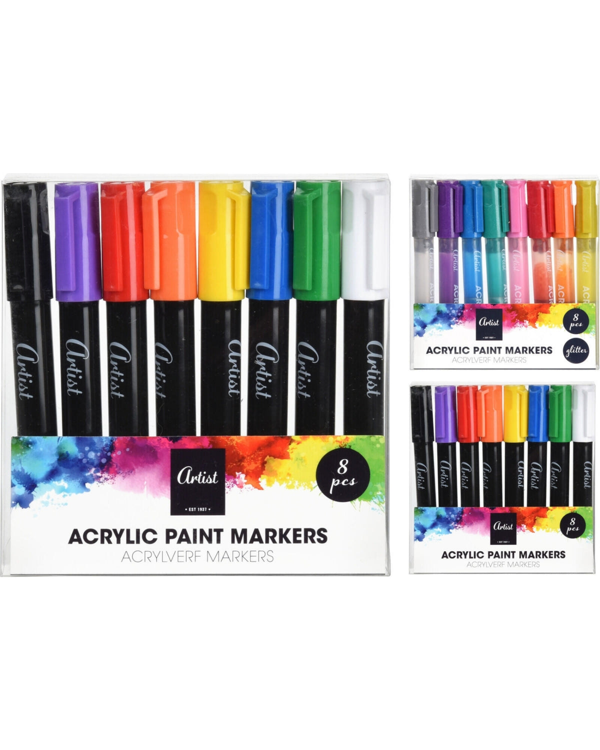 Acrylic markers 8 pcs