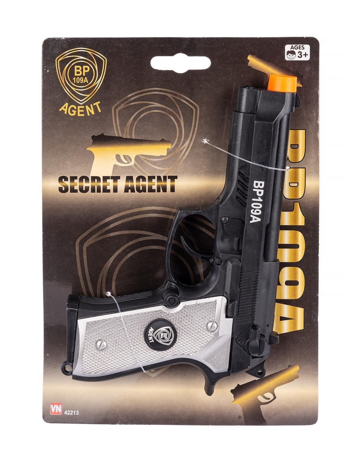 Agent gun 109A with sound and light