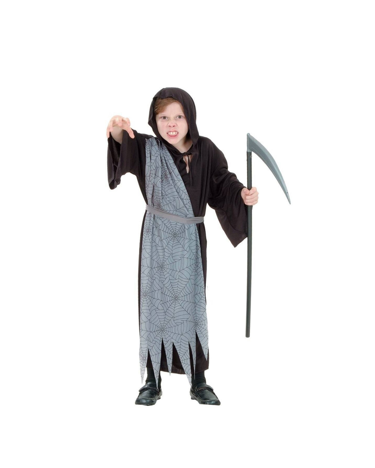 Witch wig - Black and gray