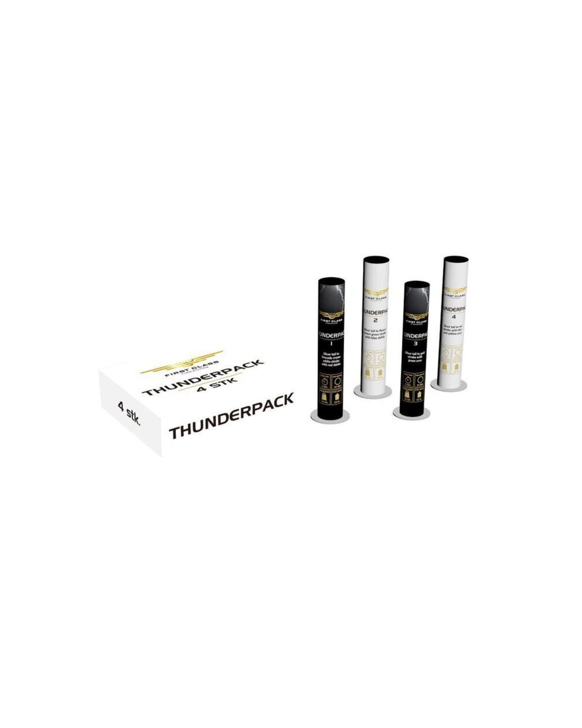 (140) Thunderpack 4 stk 30mm