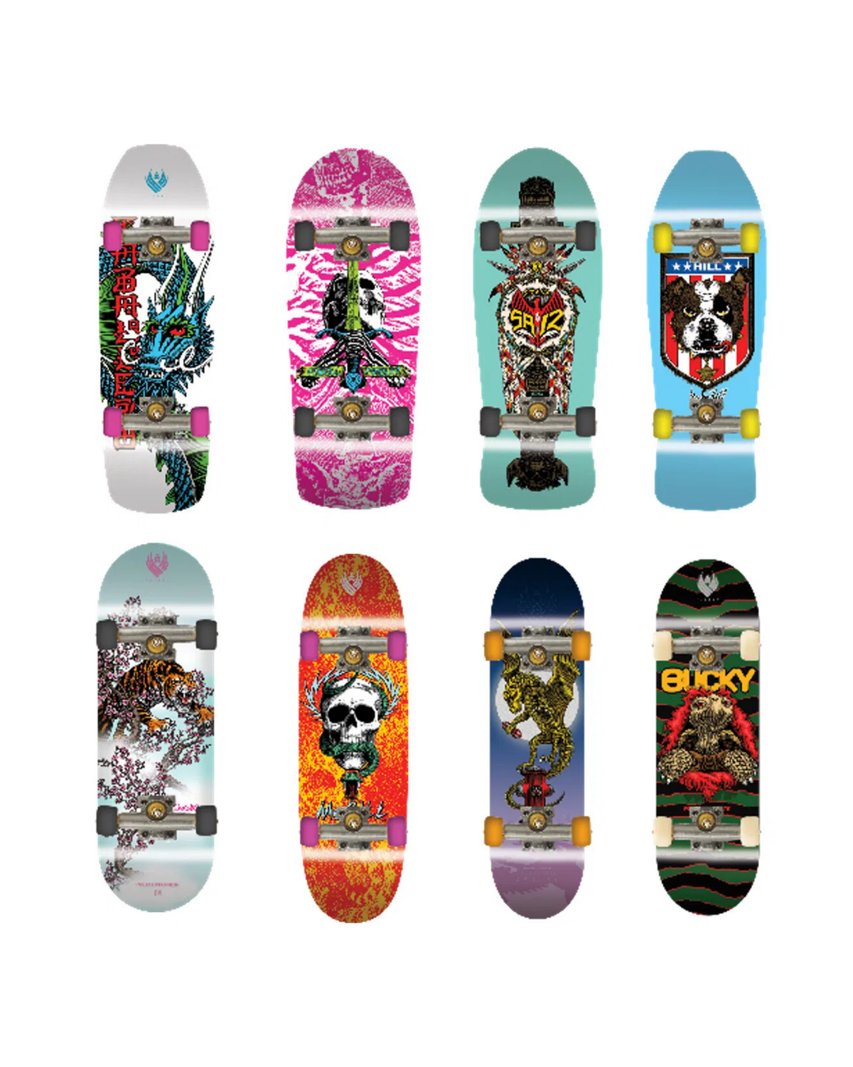Tech Deck 8 Pack Multipack - Retro Neon