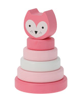 Stacking tårn med figur i træ