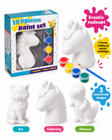 3D Malesæt med Gipsfigur – Assorterede Motiver