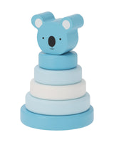 Stacking tårn med figur i træ