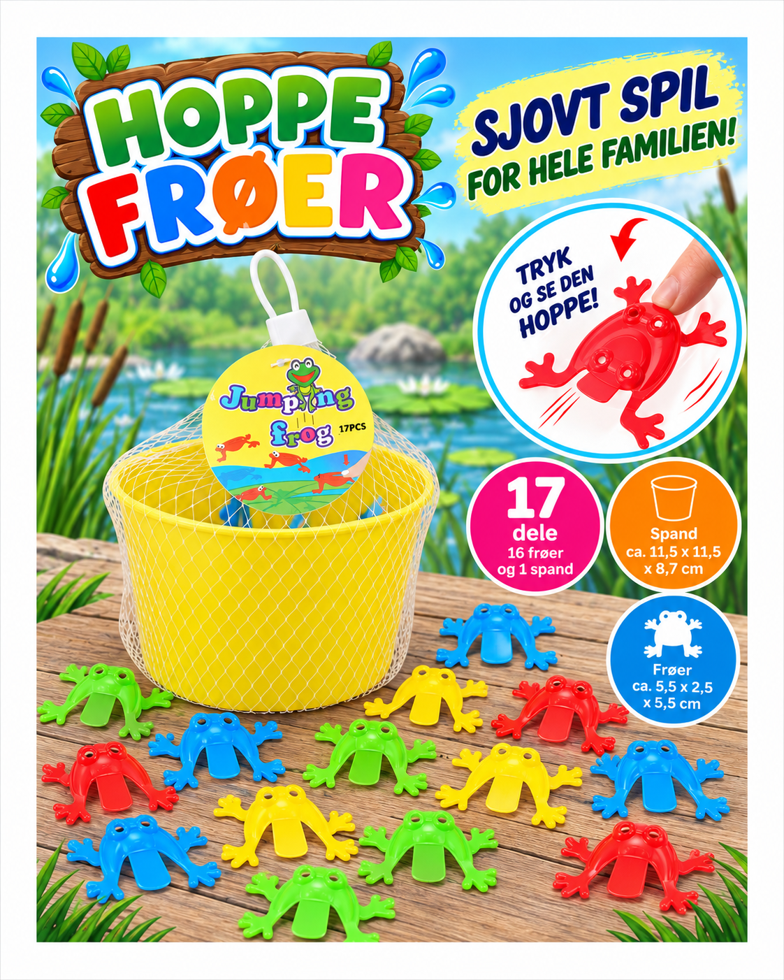 Hoppefrøer – sjovt spil for hele familien!