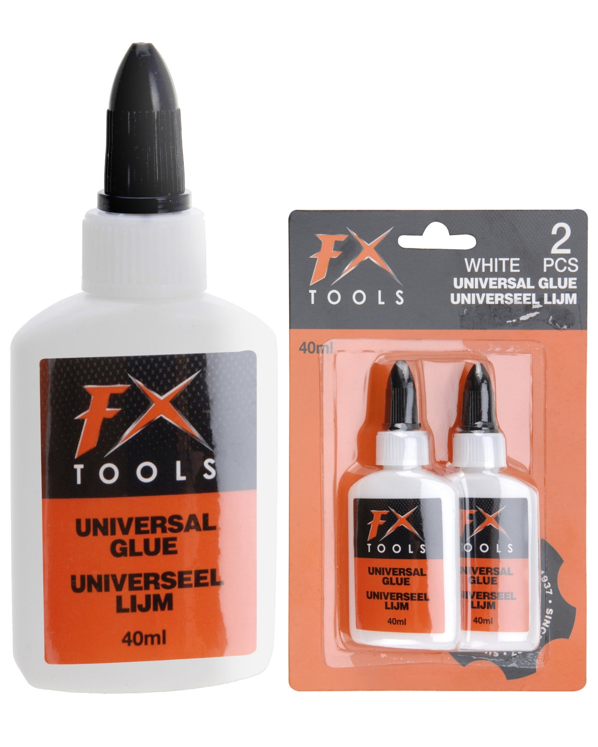 Lim hvid 2x40 ml.