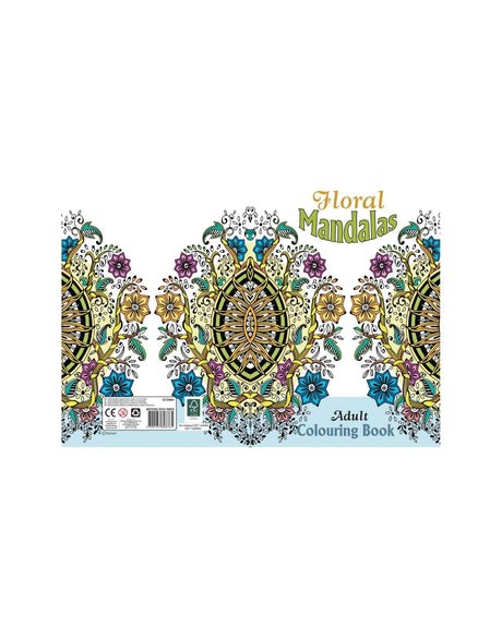 Malebog A4 Floral Mandalas 32 sider