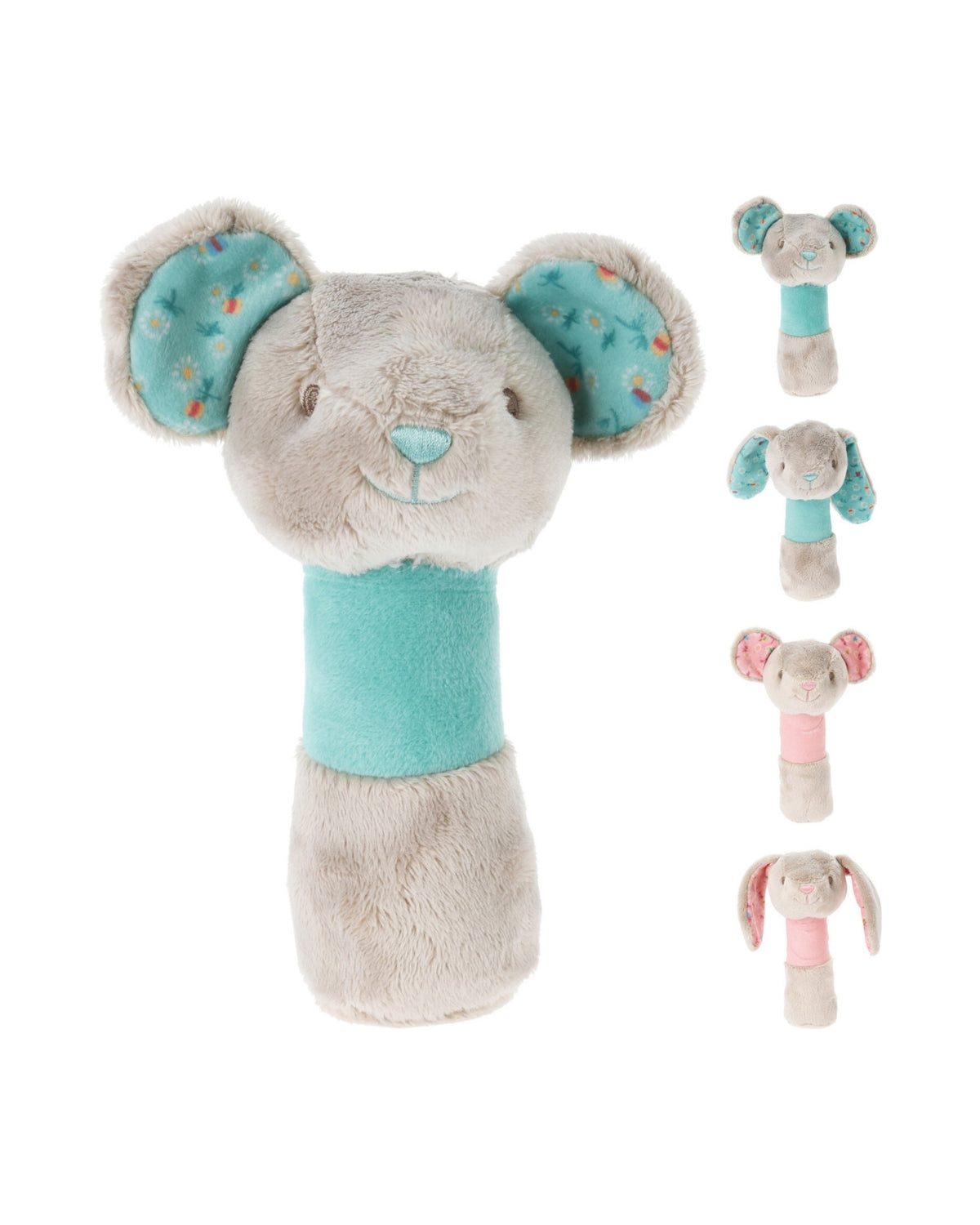 Baby rangle i plys – Mus eller Kanin
