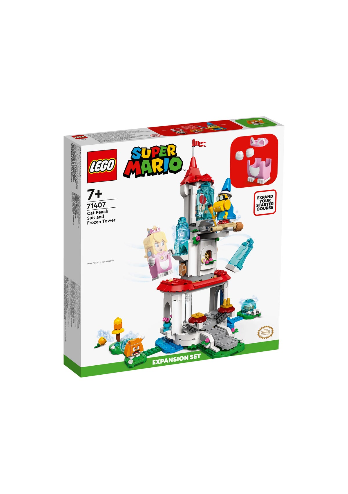 LEGO 71407 Super Mario Peach Catsuit and Frost Tower Expansion Set - LEGO Super Mario