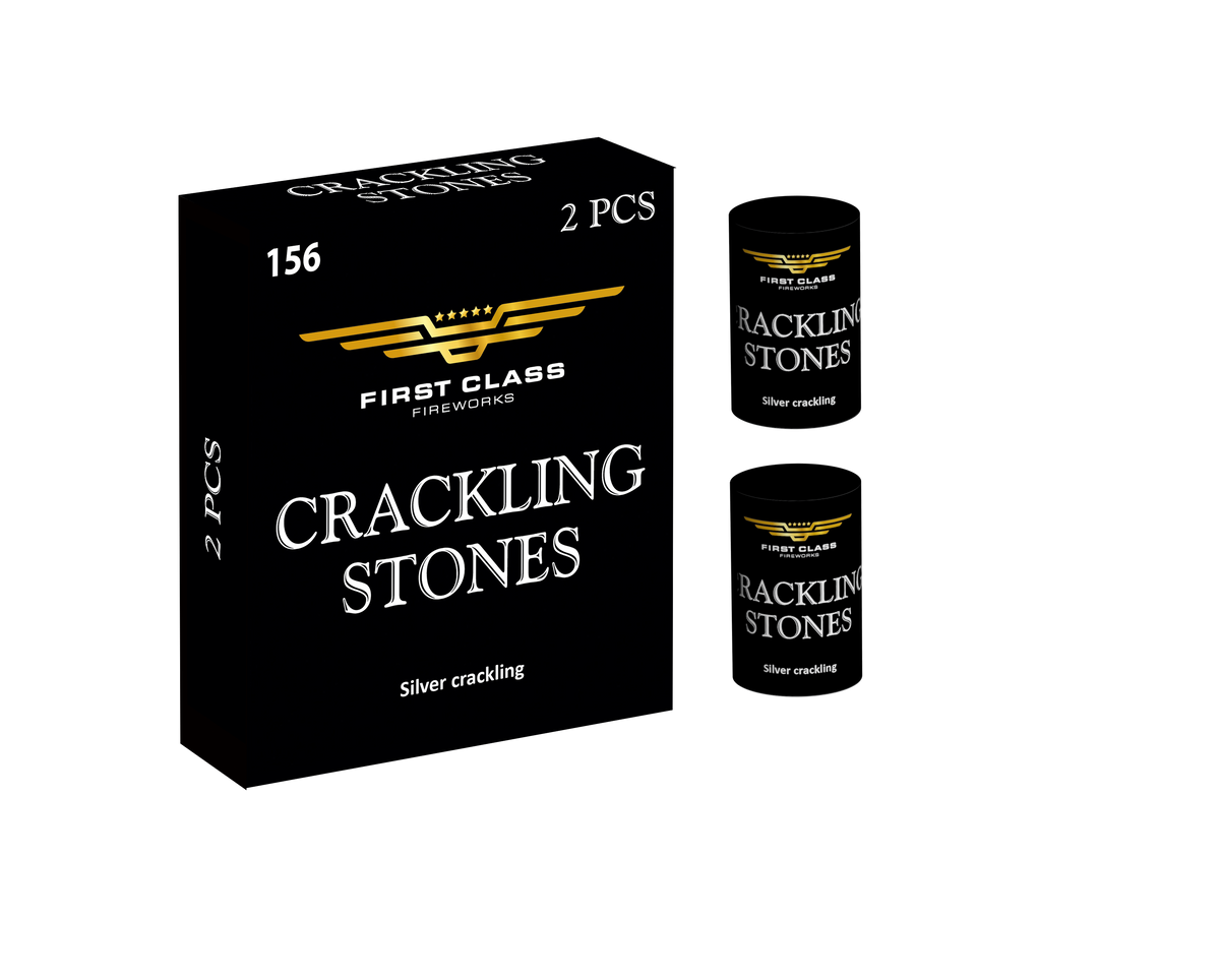 (156) Crackling stones 2 stk