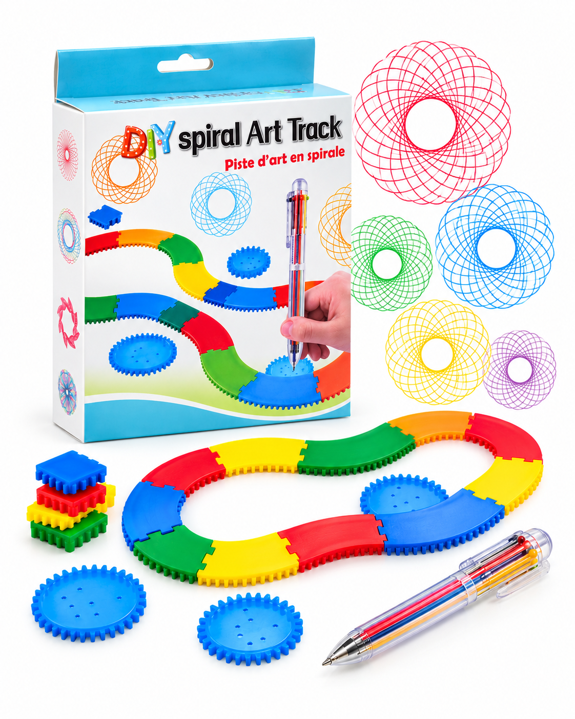 Spirograf tegnesæt – 31 dele