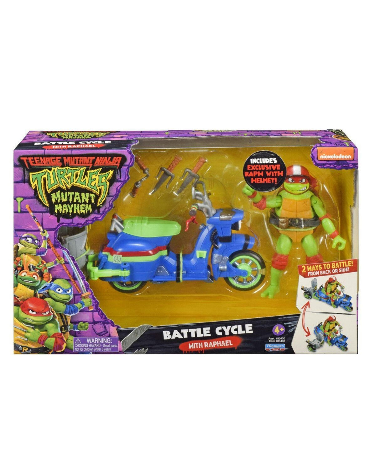 Turtles Mutant Mayhem Vehicle with Figur - Raphael