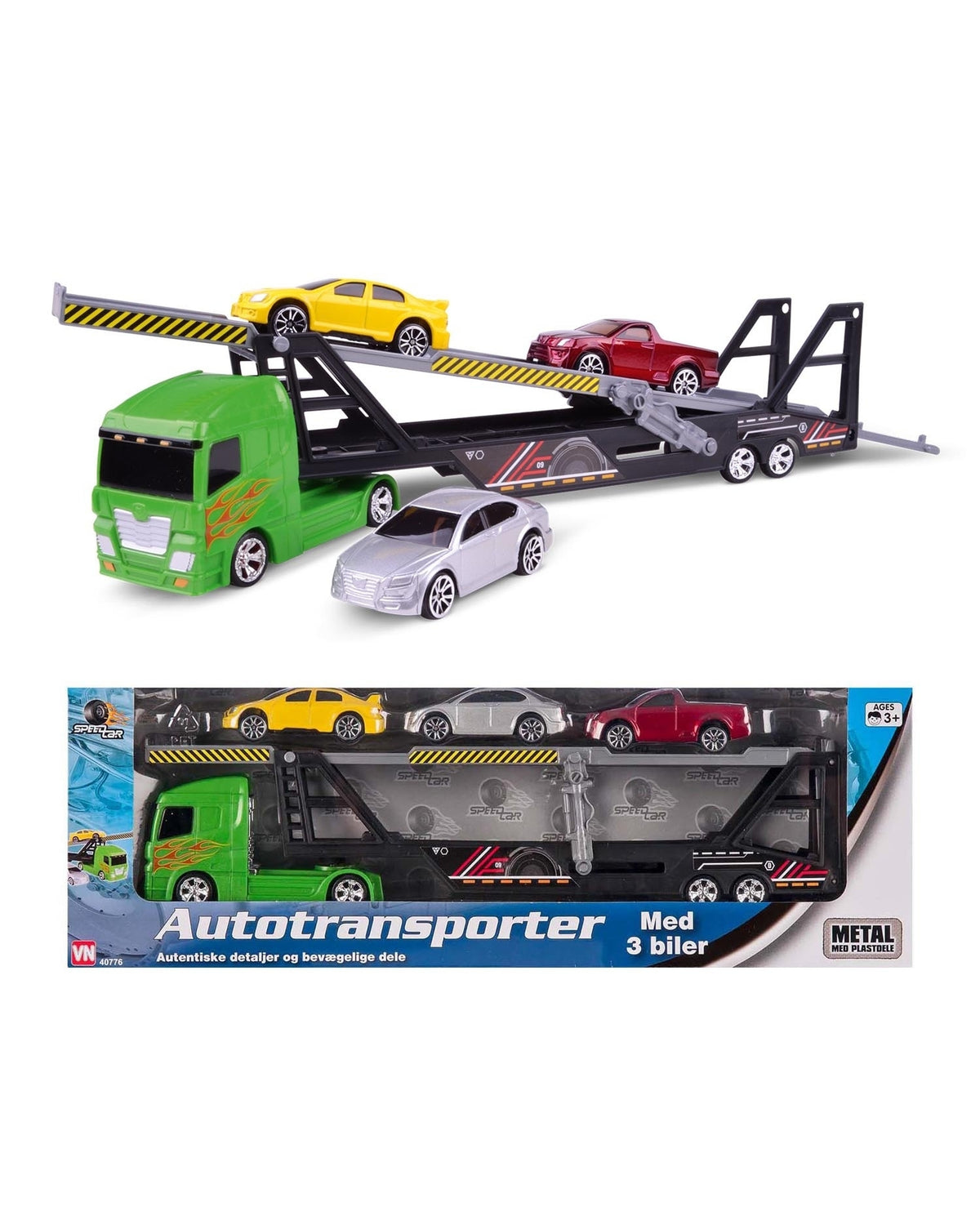 Car transport with 3 cars