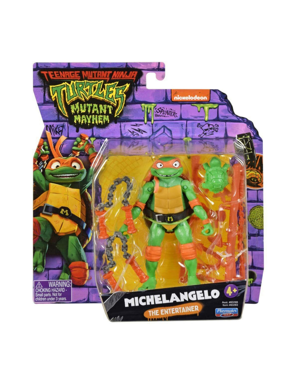 Turtles Mutant Mayhem Basic Figures - Michelangelo