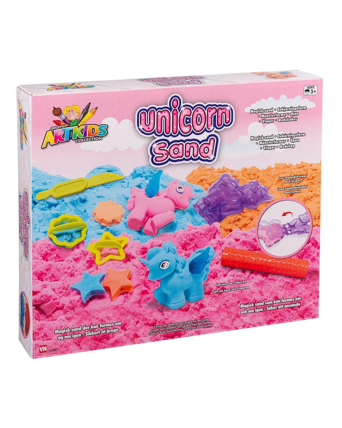 Magical sand with unicorn