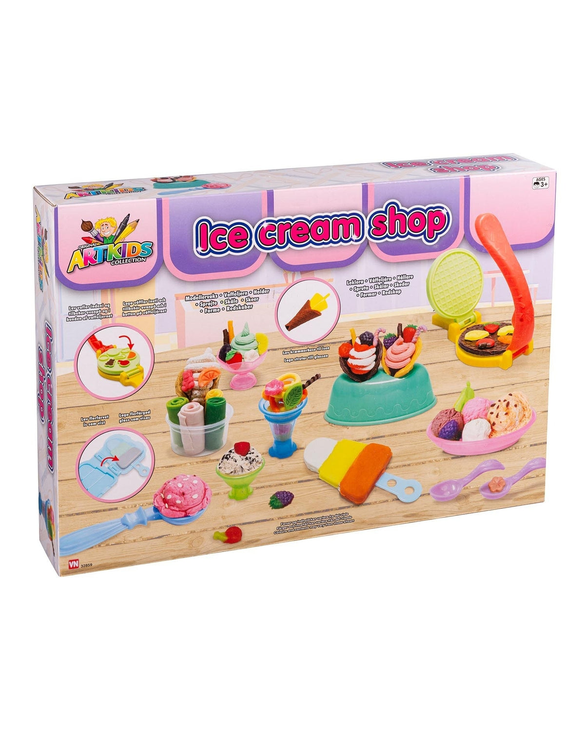 Ice cream shop modeling clay set