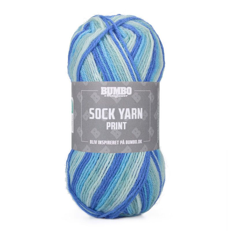 Bumbo Strømpegarn Print fv.194 - Citronmelisse 50g.