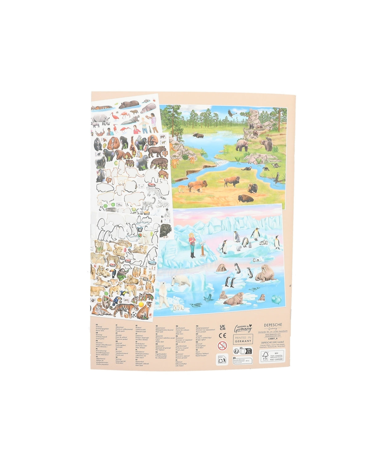 Create your Zoo Activity Book with stickers