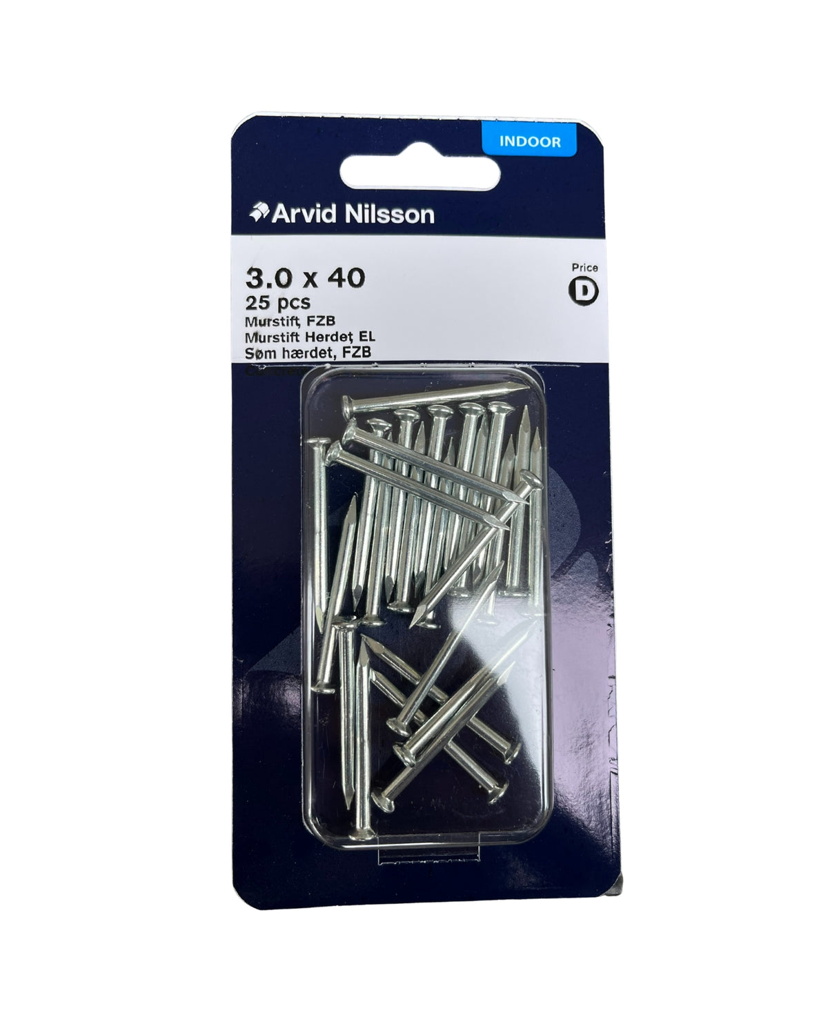 Concrete nail hardened FZB 3.0 X 40 mm 25 pcs