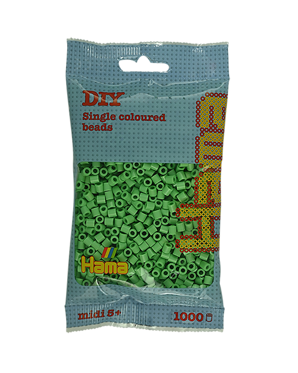Hama perler 1000 stk  - (207-115) Klar grøn