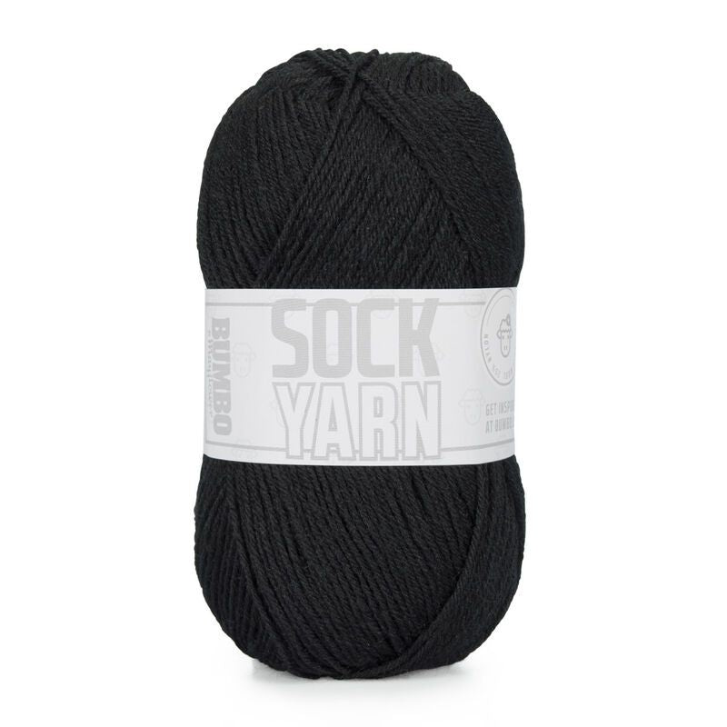 Bumbo Strømpegarn fv.104 - Sort 50g