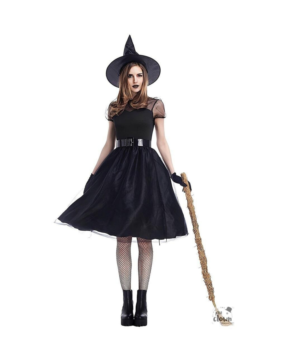 Witch costume - adult - black - S/M