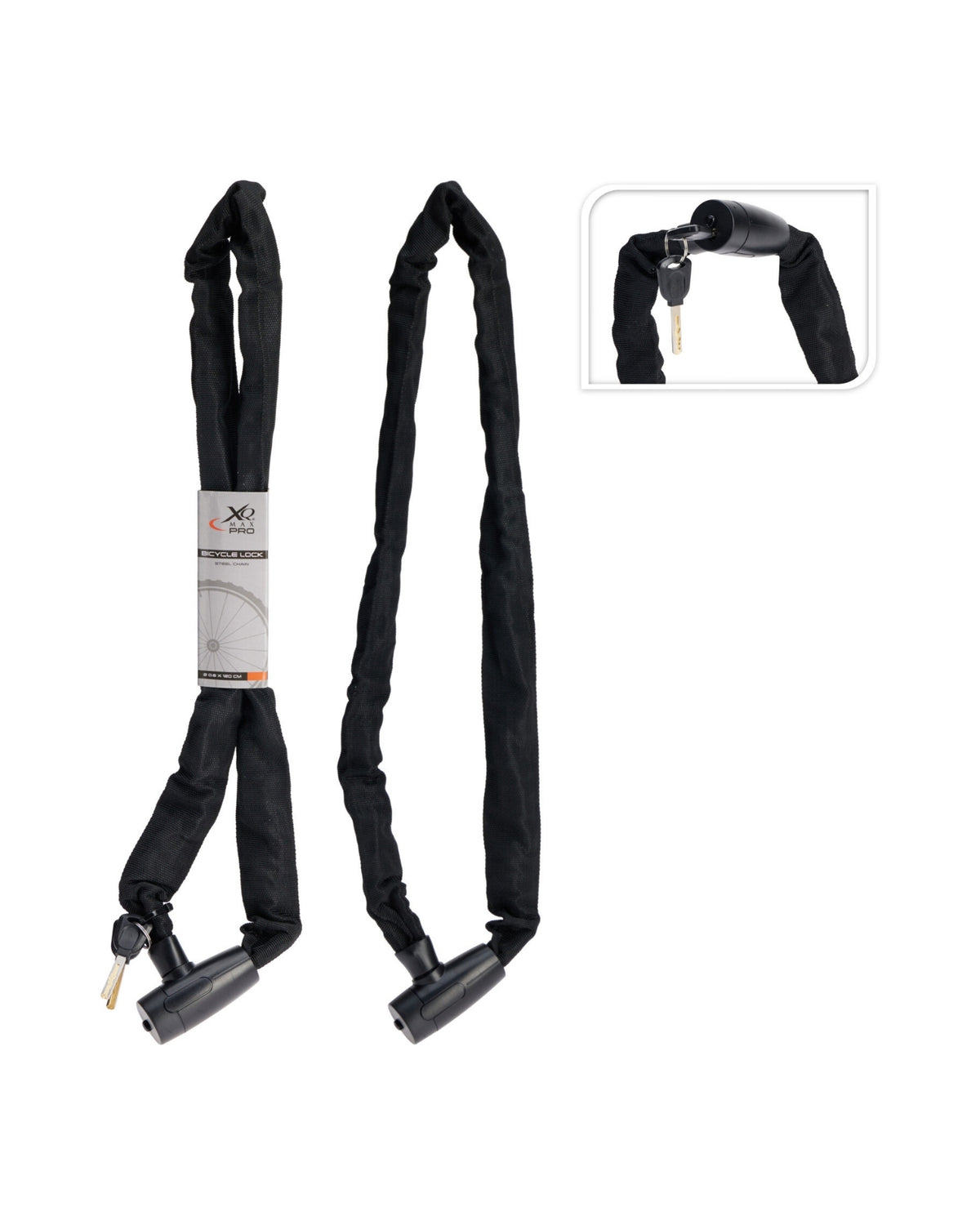Bicycle lock in steel / Nylon 6x1200 mm