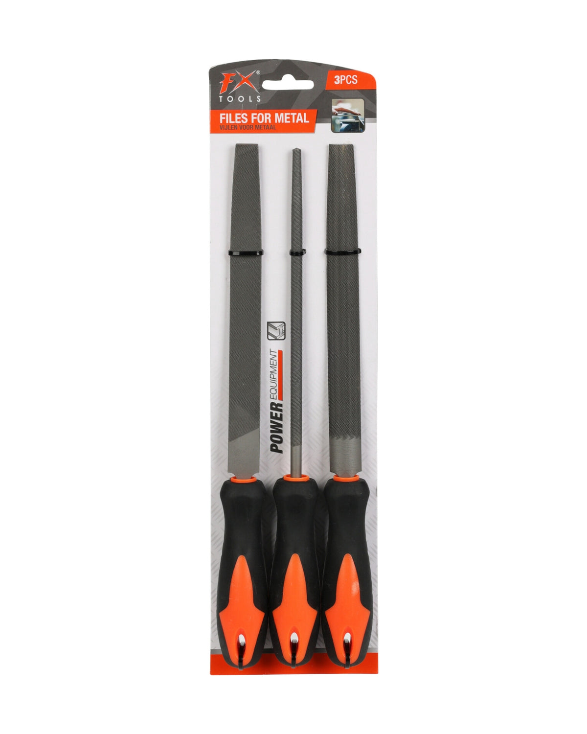 Metalfile – T12 stål, 3 assorterede