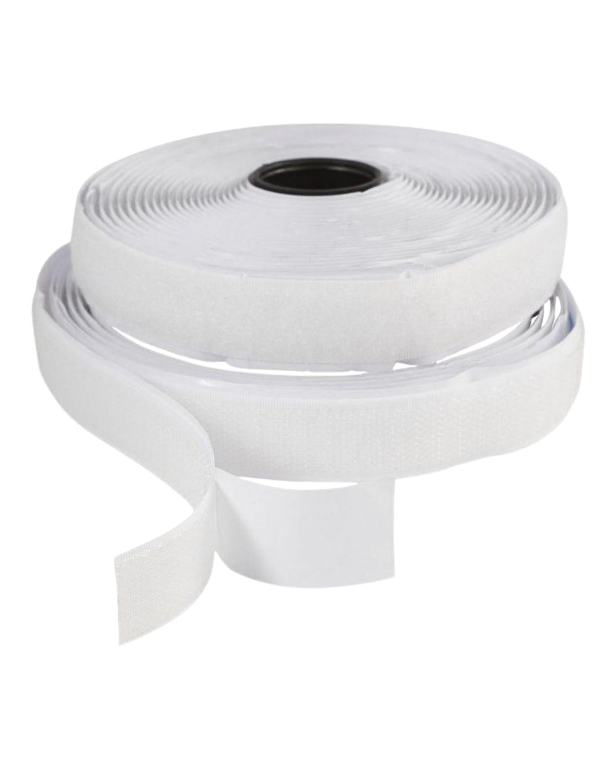 Hook and loop tape, W: 20 mm, white, per M.