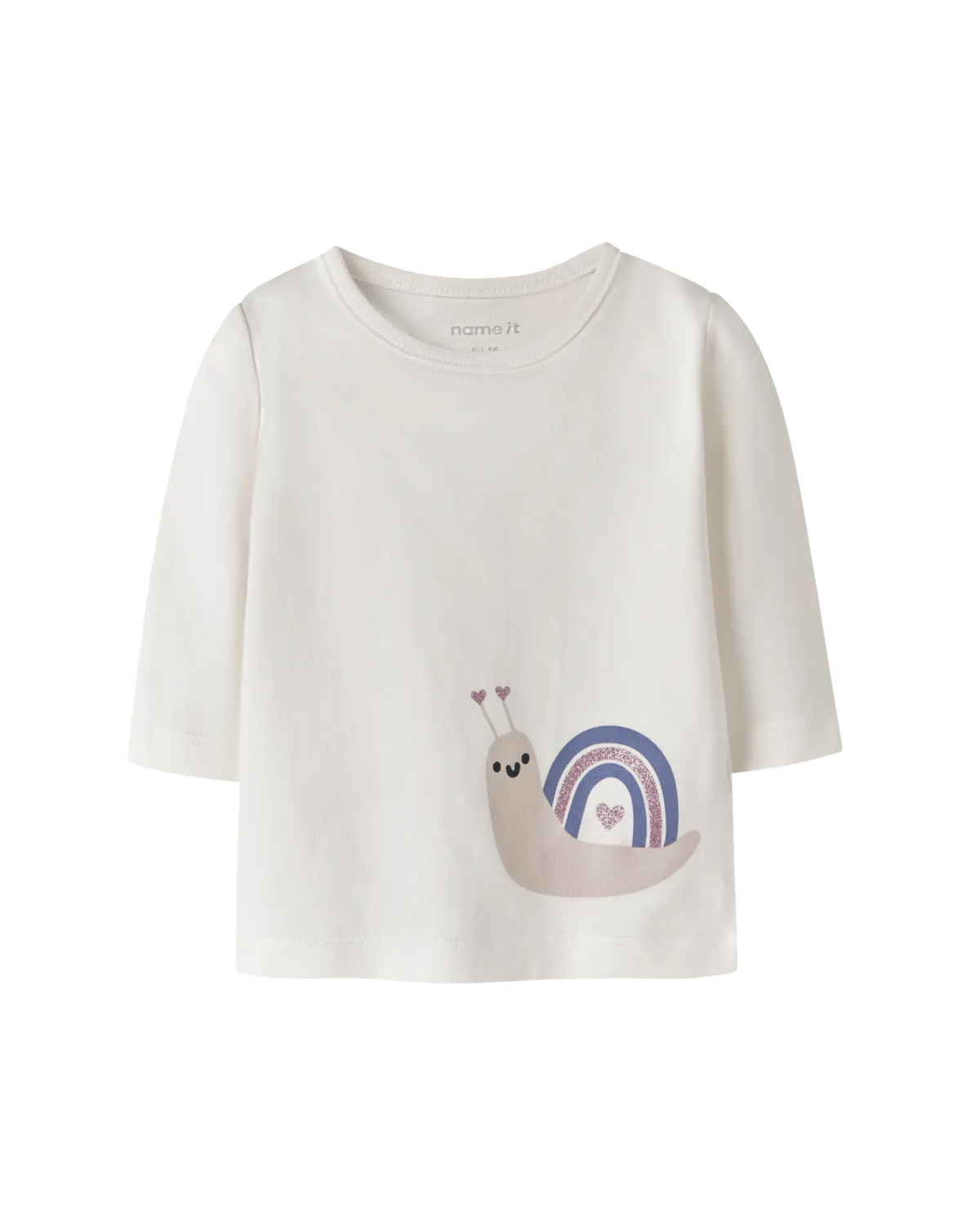 Name it Cloud Dancer Snail T-Shirt - 13226053