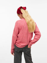 Holly Berry W. WHITE MELANGE Striktrøje fra Vero Moda - 10291741