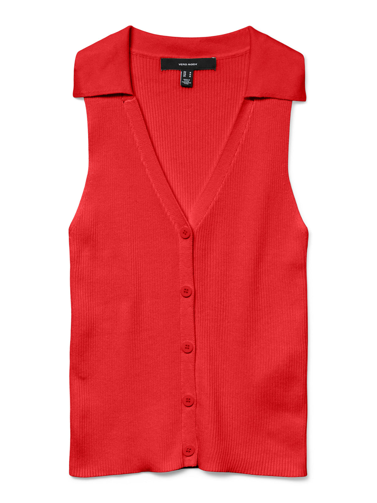Vero Moda Fiery Red Striktrøje - 10330770